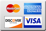 We accept all major credit cards - master card - american express - discover - visa